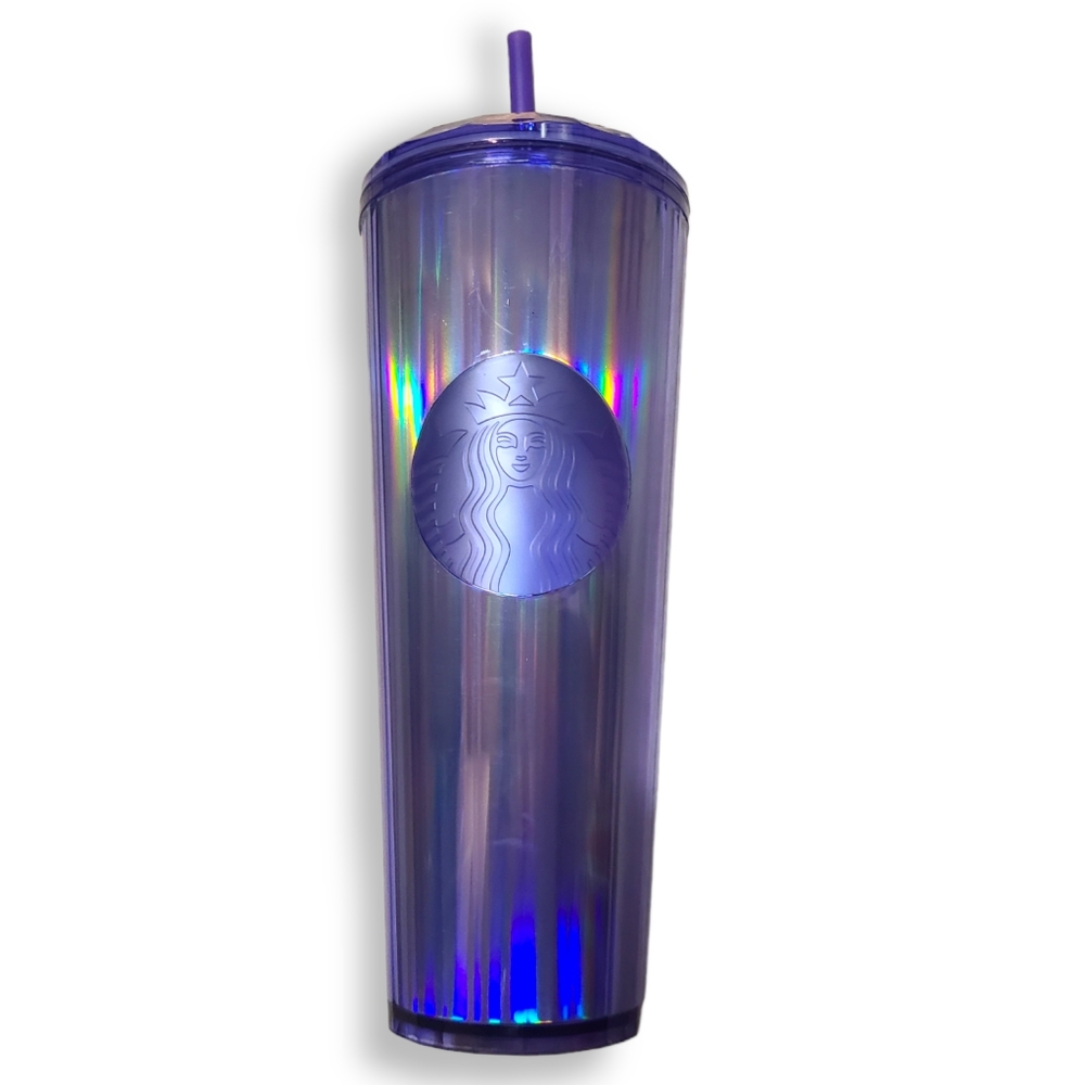 Starbucks 2022 Periwinkle Kaleidoscope Venti Tumbler with Lid and Straw